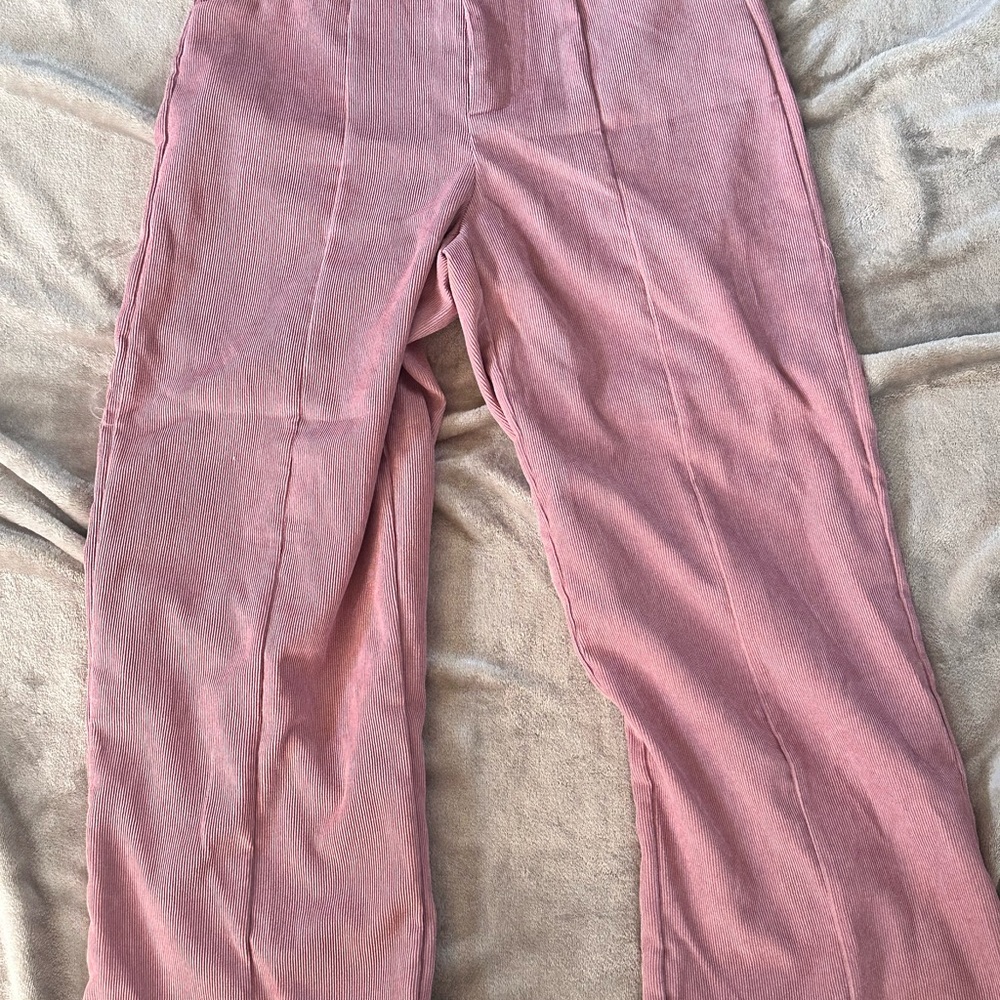 Pink Wide-Leg Pants